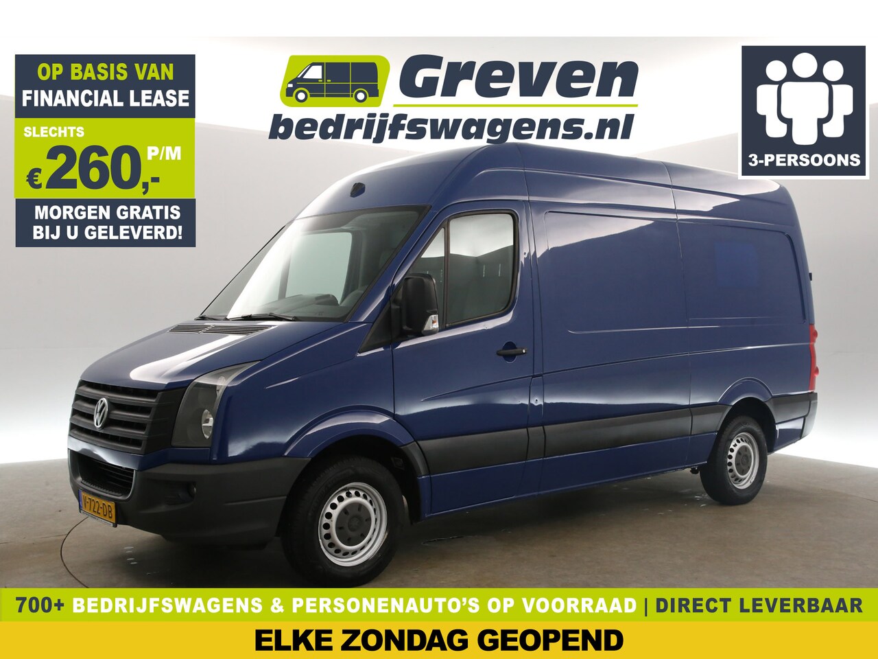 Volkswagen Crafter - 28 2.0 TDI L2H2 Airco Cruise 3 Persoons Bluetooth Elektrpakket - AutoWereld.nl