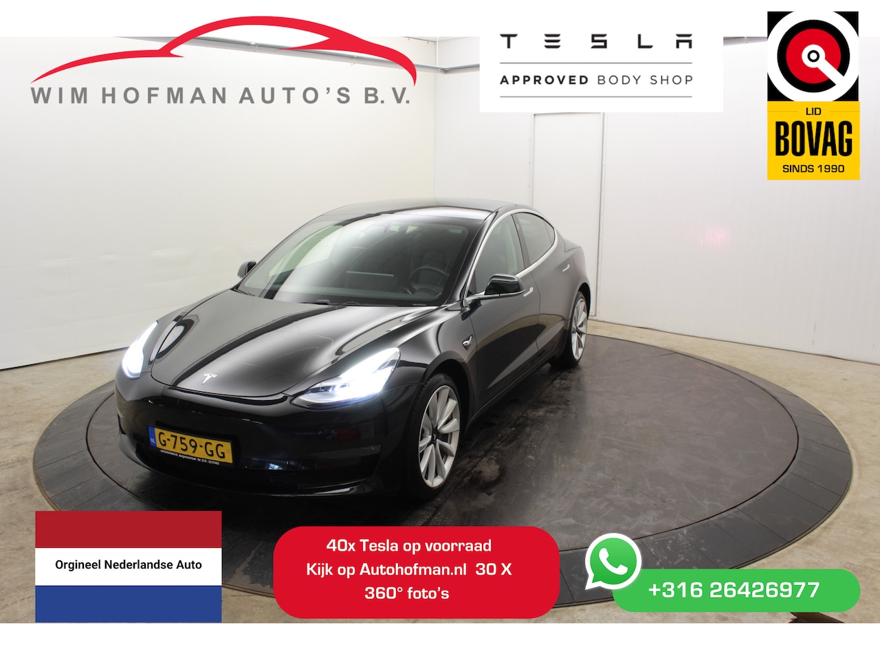 Tesla Model 3 - Long Range RWD Long Range AWD 75 kWh Autpilot FSD Comp - AutoWereld.nl