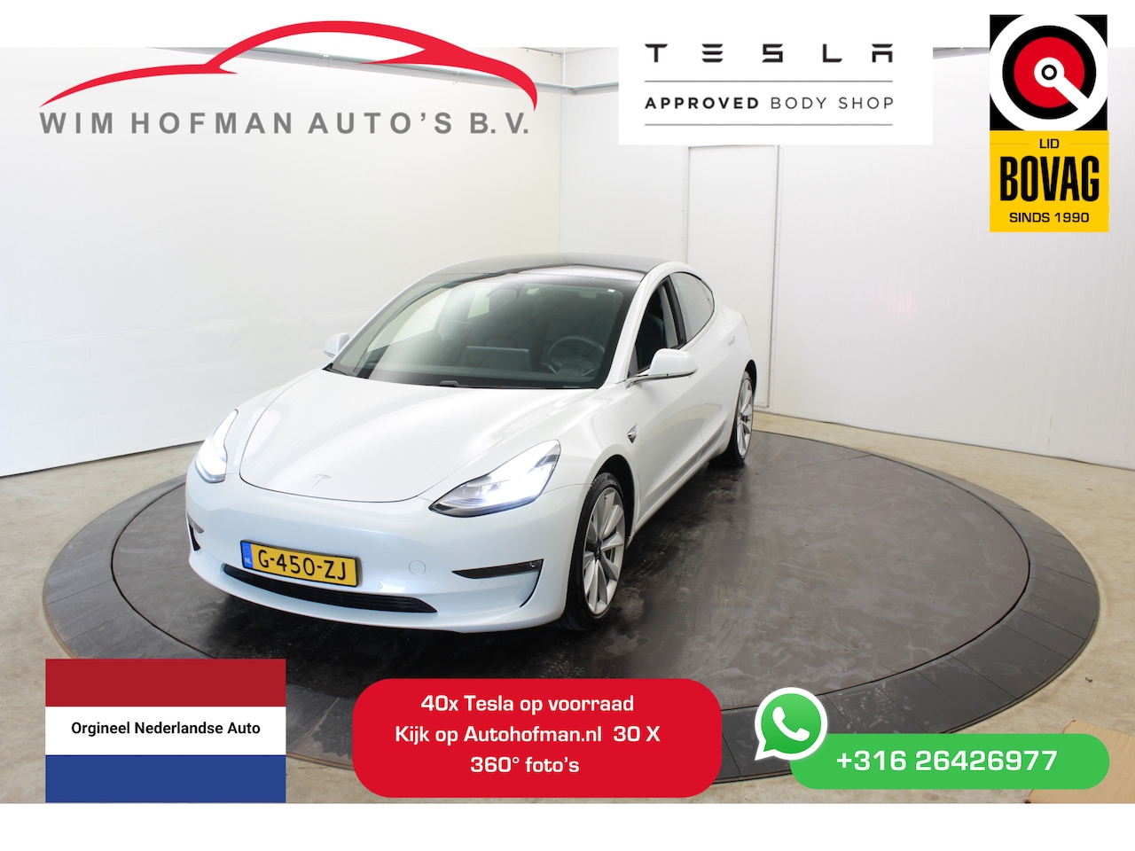 Tesla Model 3 - Long Range RWD Long Range AWD 75 kWh Trekhaak Panodak Camera Leder - AutoWereld.nl