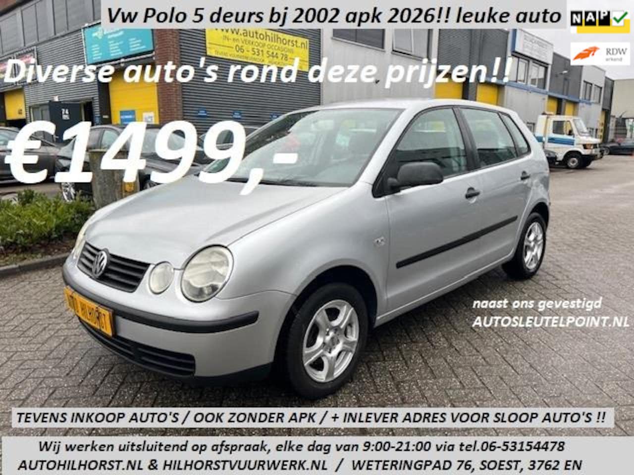 Volkswagen Polo - 1.2-12V Comfortline 1.2-12V Comfortline , leuke complete auto, apk 3-2026!! wij werken uitsluitend op afspraak - AutoWereld.nl