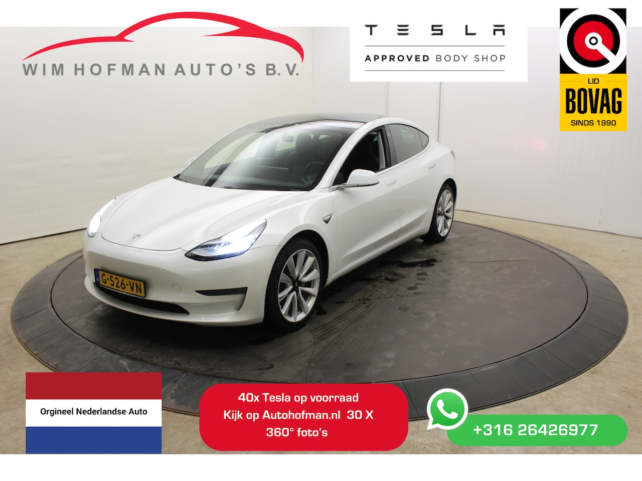 Tesla Model 3 - Long Range RWD Long Range AWD 75 kWh 19" Trekhaak Autopilot FSD Comp Camera Leder Panodak - AutoWereld.nl