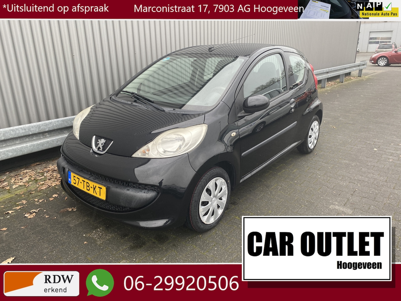 Peugeot 107 - 1.0-12V XS AUTOMAAT, 168Dkm.NAP, Elec.ramen, Centr.vergr, nw. APK – Inruil Mogelijk – - AutoWereld.nl