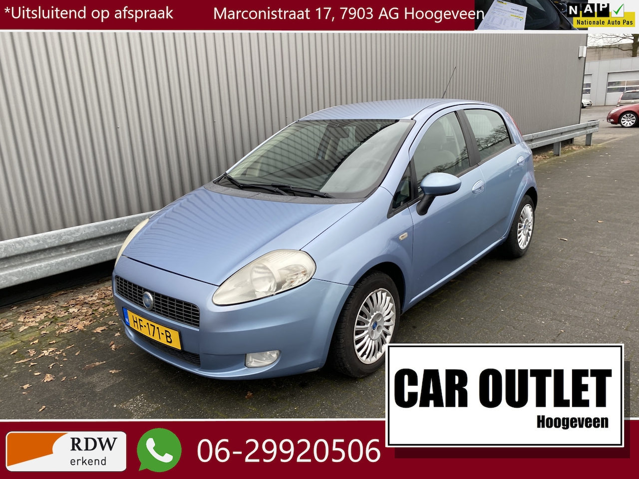 Fiat Grande Punto - 1.4 Active 1.4 Active 5-Drs, Clima & Nieuwe APK – Inruil Mogelijk – - AutoWereld.nl