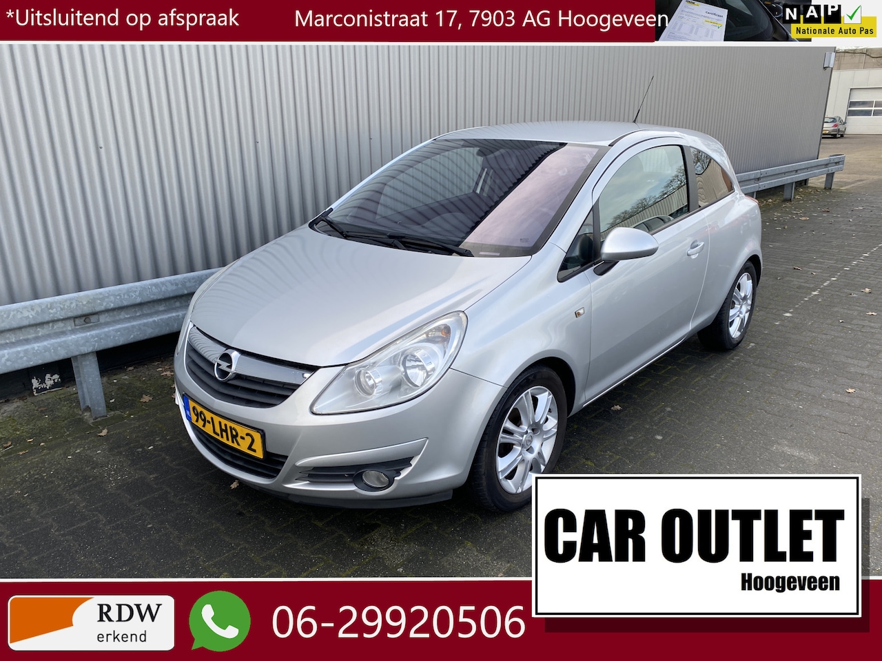 Opel Corsa - 1.4-16V Cosmo A/C, CC, PDC, LM, nw. APK – Inruil Mogelijk – - AutoWereld.nl