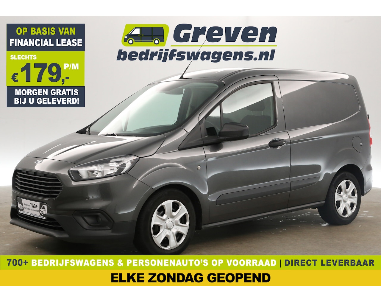 Ford Transit Courier - 1.5 TDCI Trend Airco Cruise Parkeersensoren Elektrpakket Schuifdeur - AutoWereld.nl