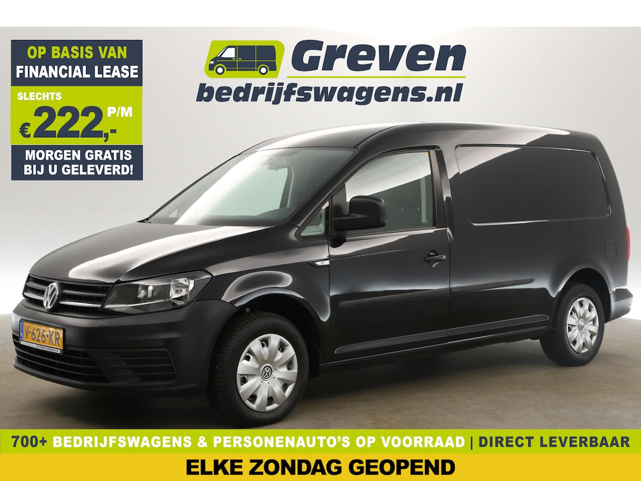 Volkswagen Caddy Maxi - 2.0 TDI L2H1 Airco Bluetooth Metallic Elektrpakket Schuifdeur - AutoWereld.nl