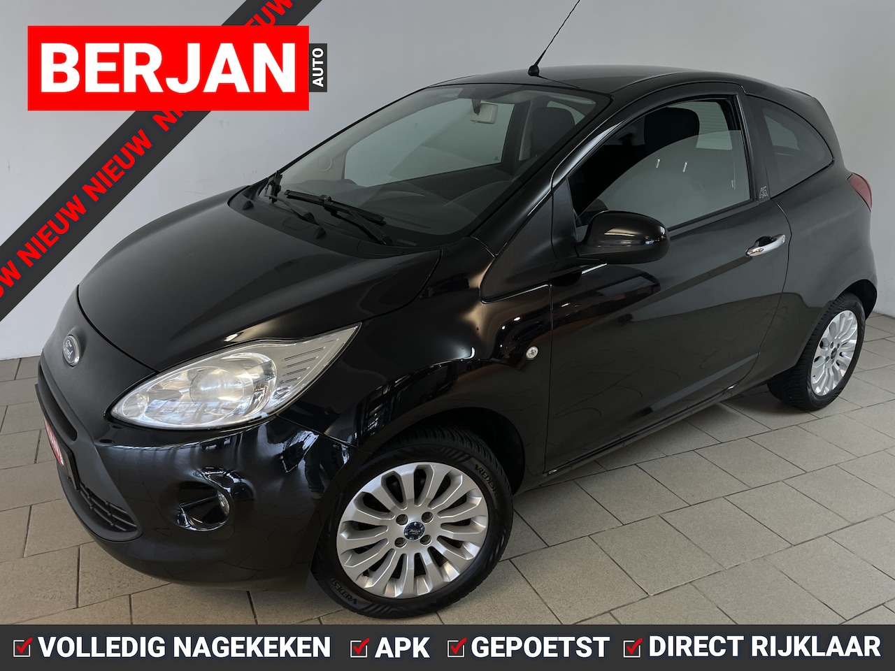 Ford Ka - 1.2 Titanium X start/stop AIRCO ELEK RAMEN CENT VERG VELGEN LEDEREN STUUR NWE APK INRUIL M - AutoWereld.nl