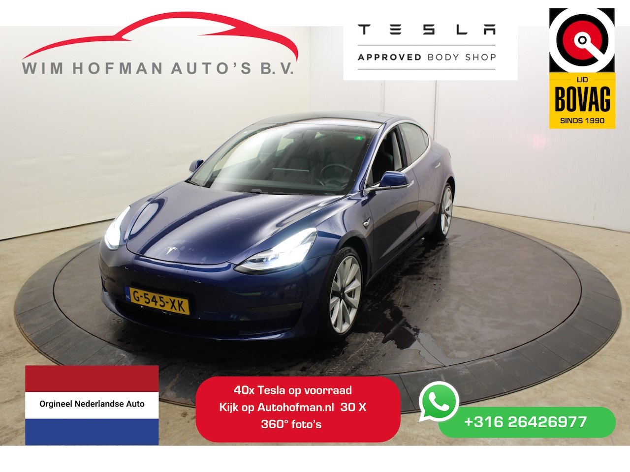 Tesla Model 3 - Long Range RWD Long Range AWD 75 kWh 19" Autopilot FSD comp Panodak Camera Leder - AutoWereld.nl