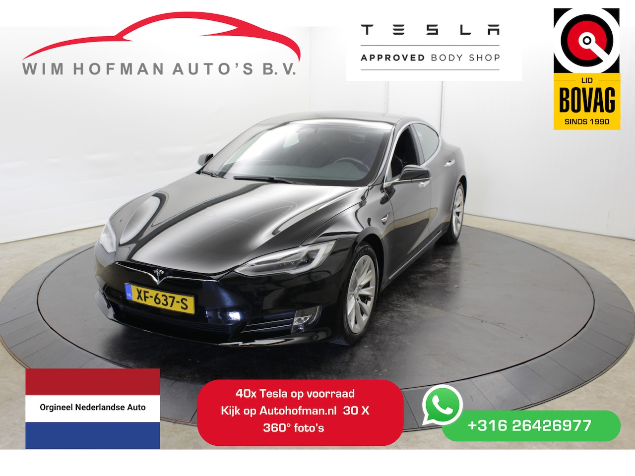 Tesla Model S - 75D Panorama Luchtvering 4x4 Autopilot 2.5 Camera - AutoWereld.nl