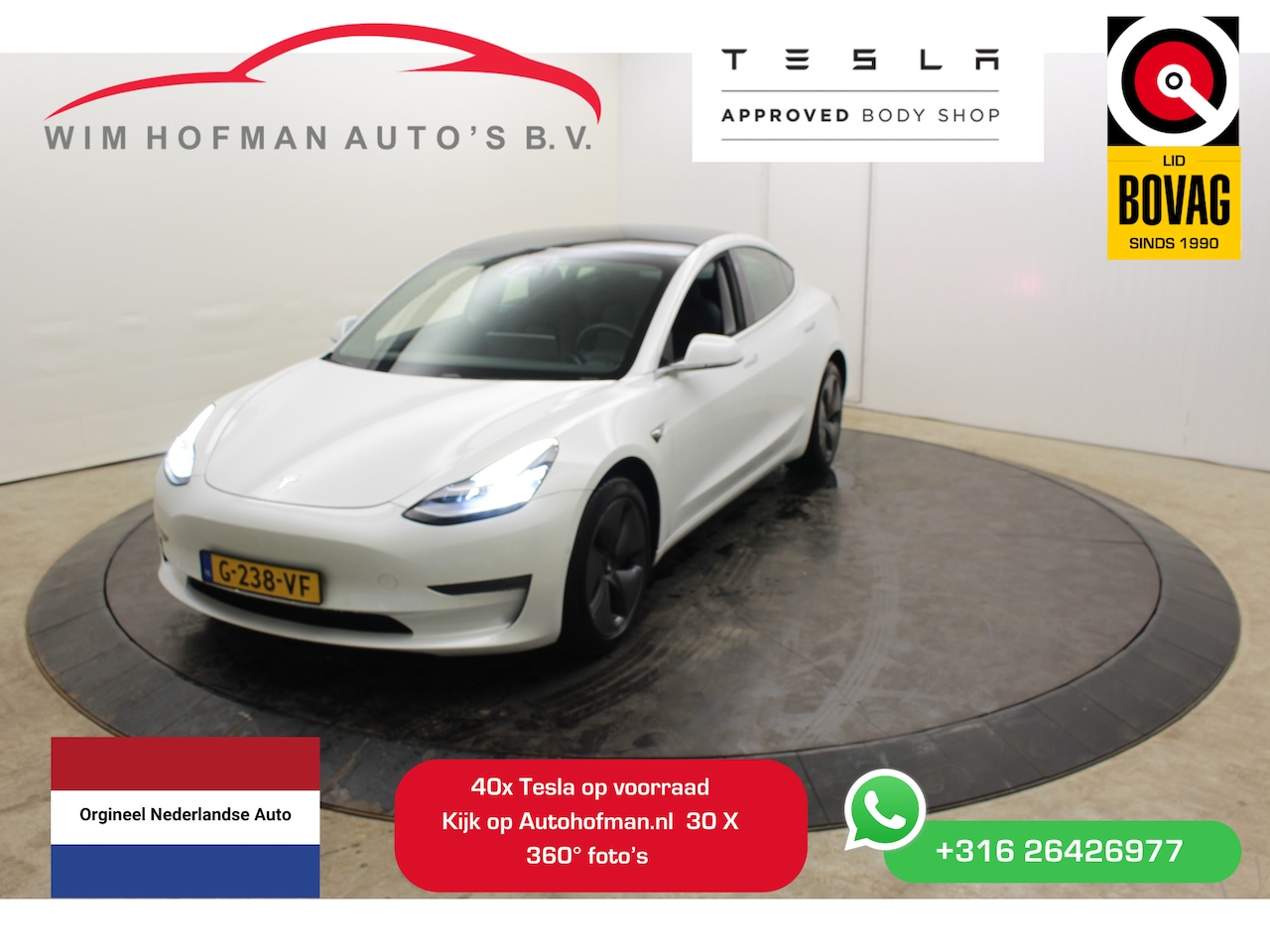 Tesla Model 3 - Long Range RWD Long Range AWD 75 kWh Autopilot FSD Comp Camera Leder Panodak - AutoWereld.nl