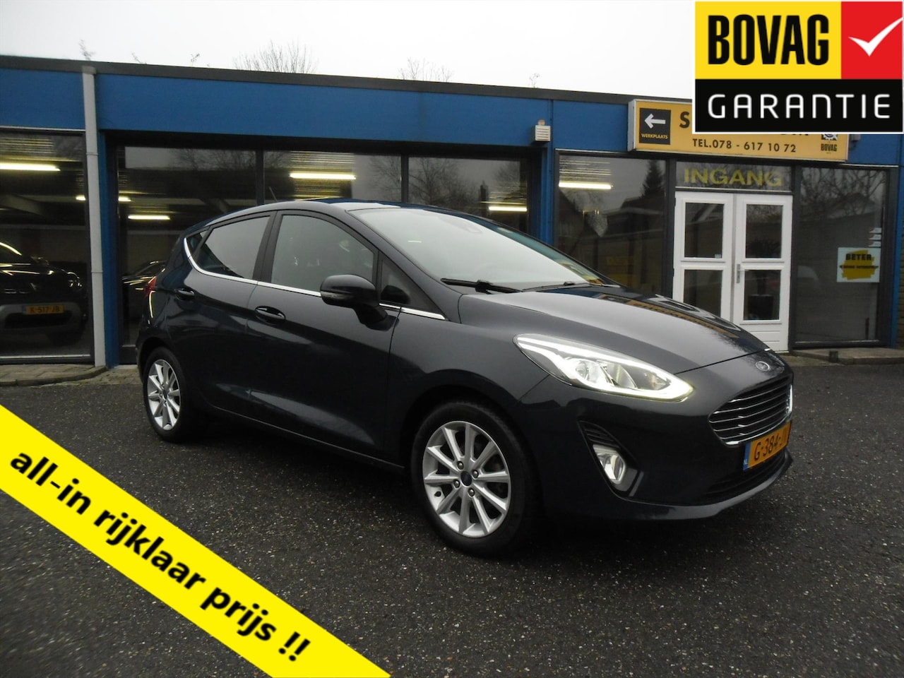 Ford Fiesta - 5 DRS ECOBOOST 100PK TITANIUM NAV ECC 16"LMV XENON RIJKLAARPRIJS - AutoWereld.nl