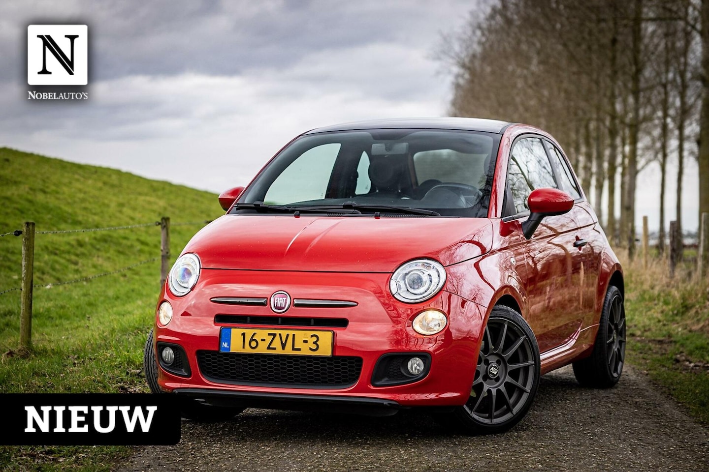 Fiat 500 - S 0.9 TwinAir Lounge Turbo|86pk |Nap | Leer | 17inch - AutoWereld.nl