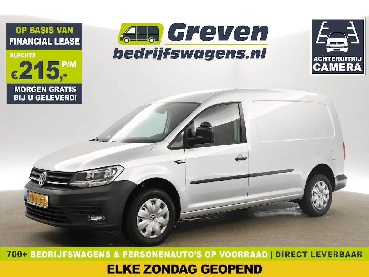 Volkswagen Caddy Maxi - 2.0 TDI L2H1 Airco Camera Carplay Cruise Navigatie LED Parkeersensoren DAB+ - AutoWereld.nl