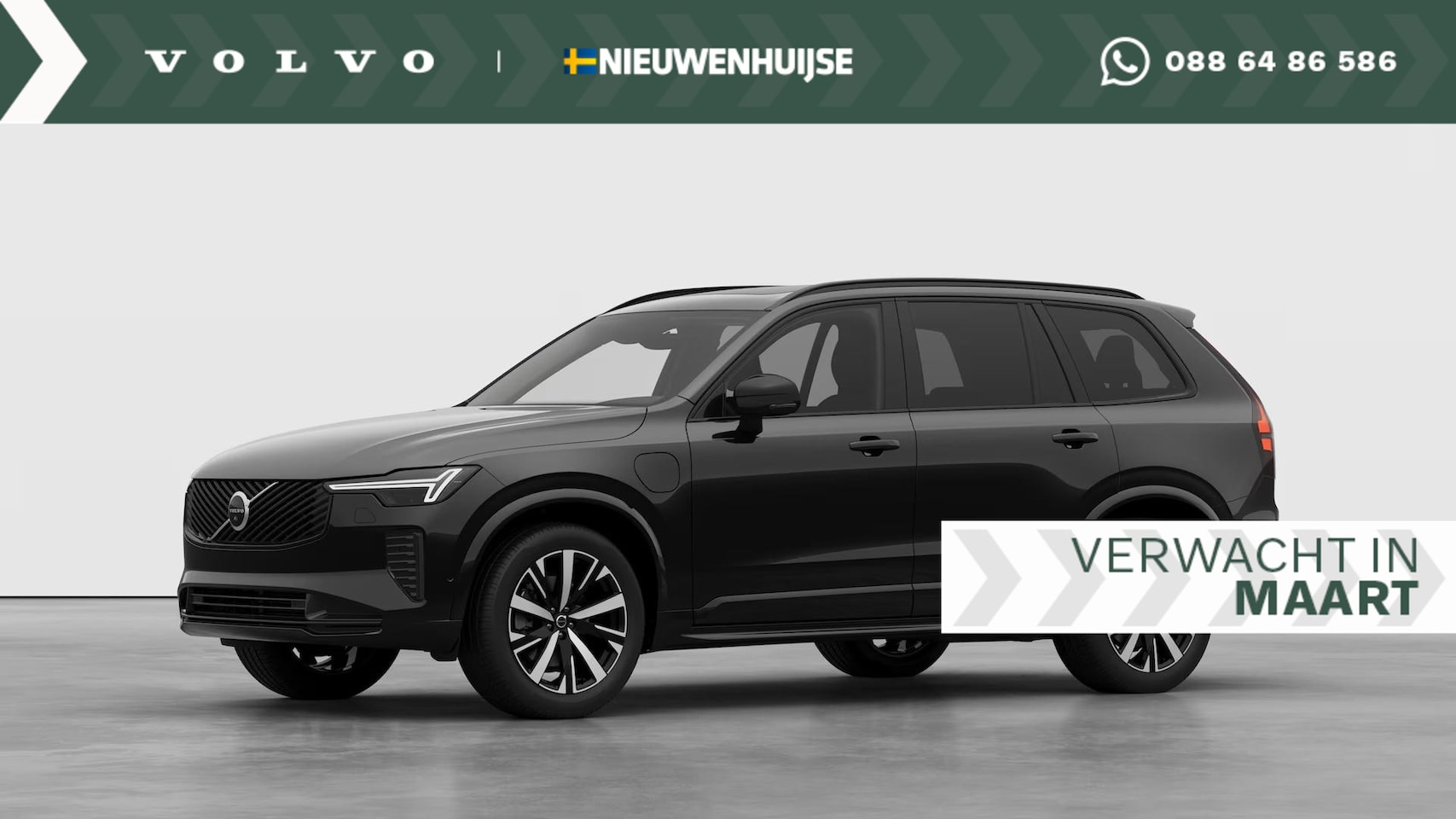 Volvo XC90 - T8 Plug-in hybrid AWD Plus Dark - Nieuw model - | Elektr. Panoramadak | Head-up Display | - AutoWereld.nl