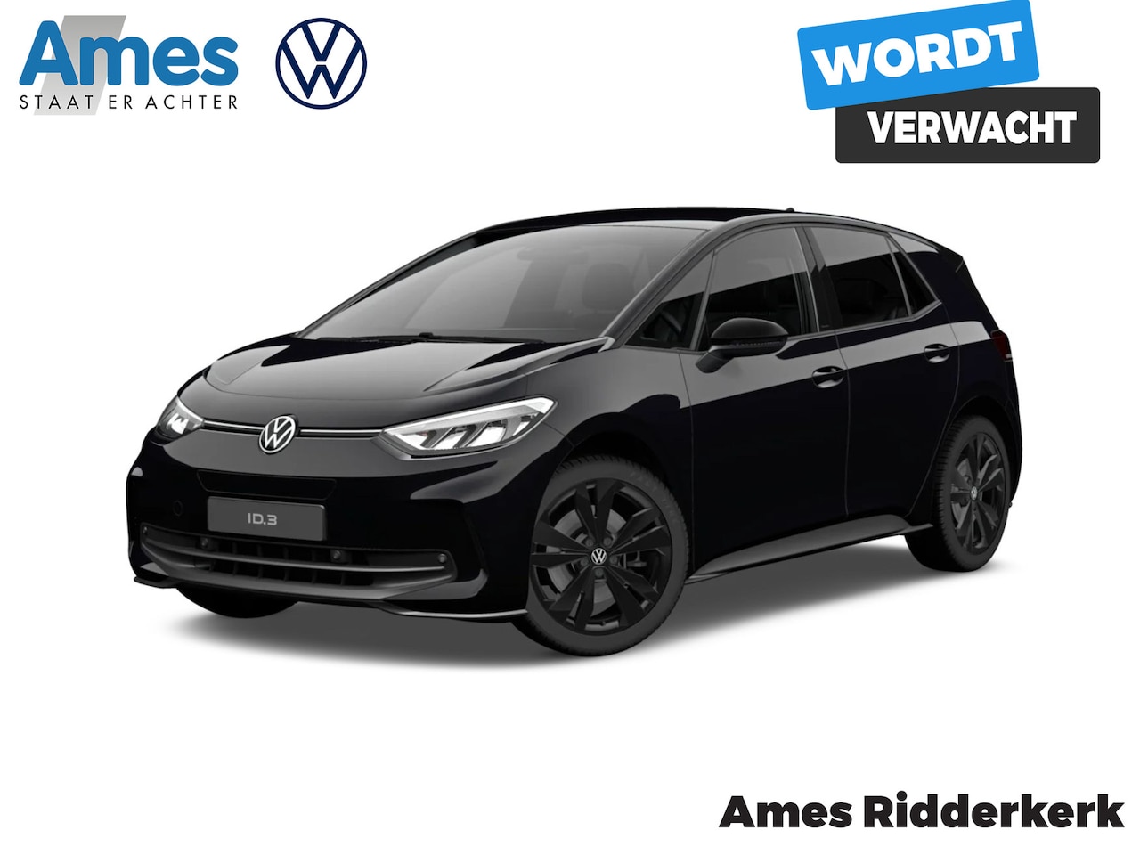 Volkswagen ID.3 - Black Edition 52 kWh accu, 125 kW / 170 pk Hatchback Elektrische aandrijving - AutoWereld.nl