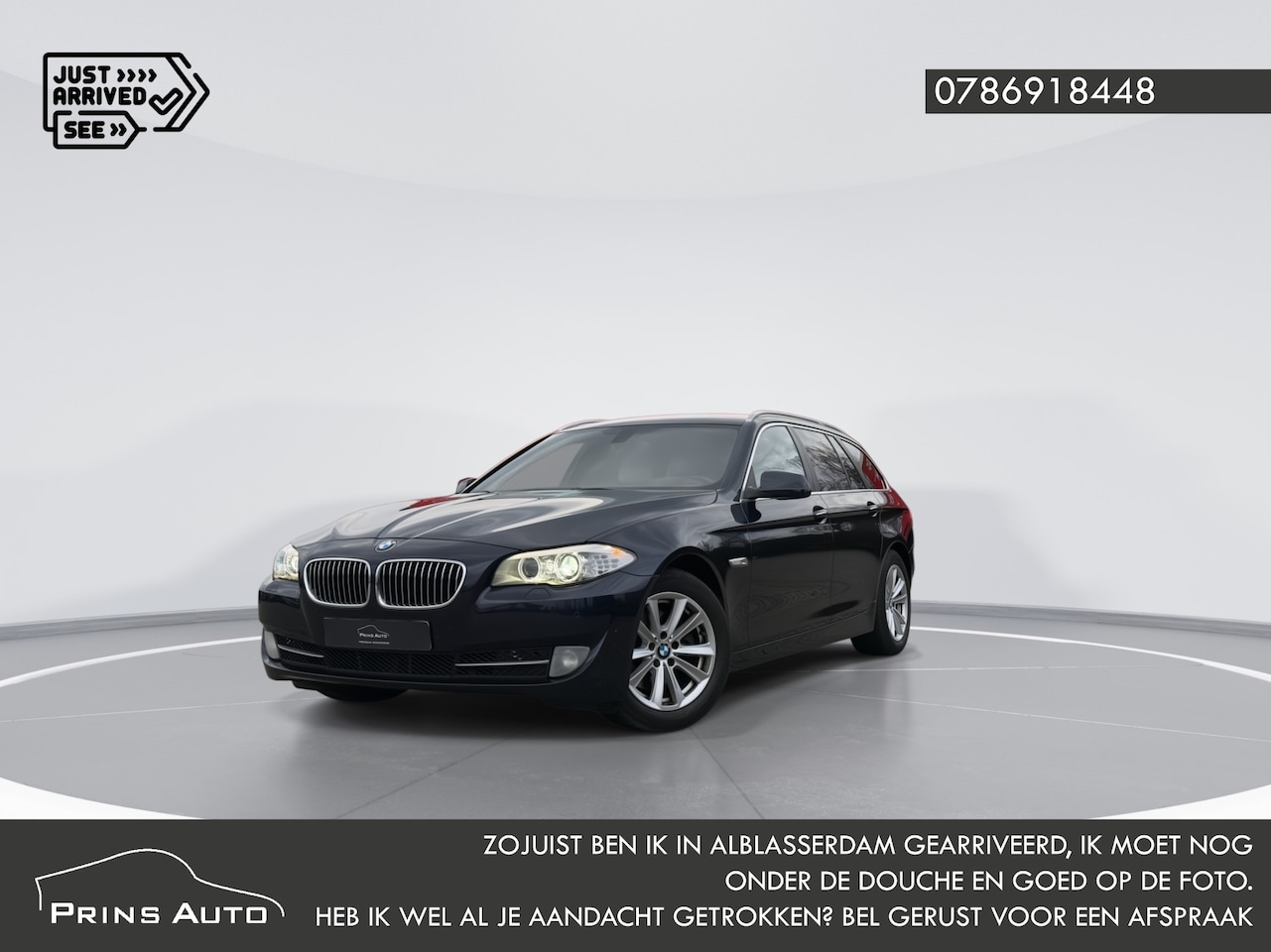 BMW 5-serie Touring - 520d High Executive |NAVI PROFF|LEDER|SPORTSTOELEN|XENON|CRUISE|STOELVERW| - AutoWereld.nl