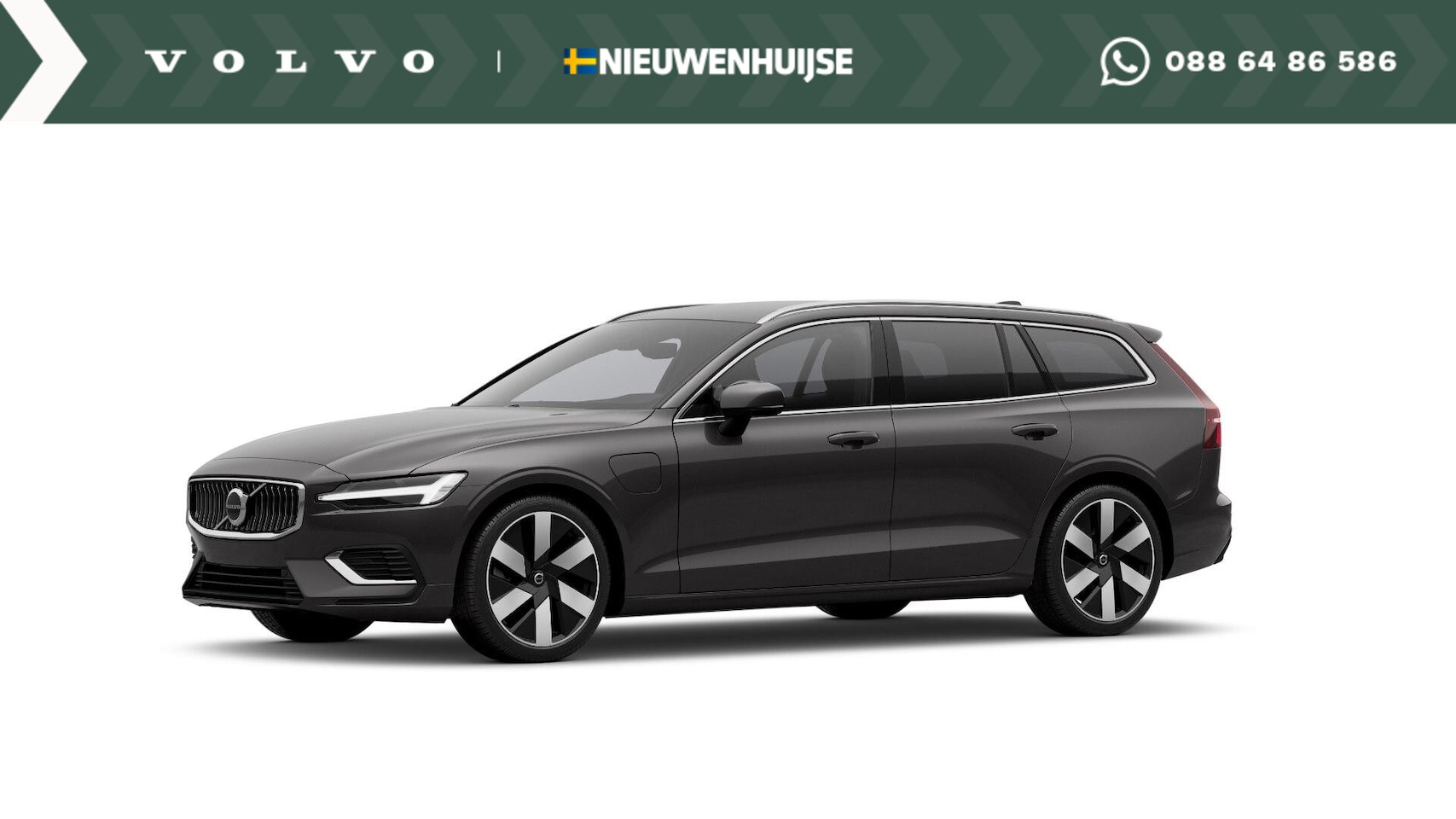 Volvo V60 - T6 Plug-in hybrid AWD Essential Bright - GRATIS LEDER - | Adaptive Cruise control | Stoel/ - AutoWereld.nl