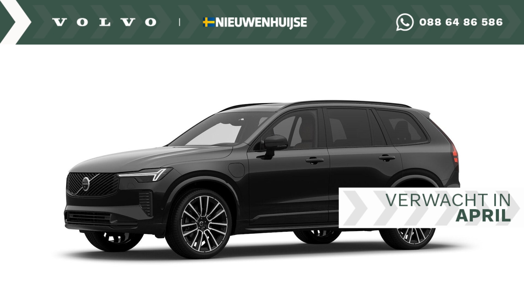 Volvo XC90 - T8 Plug-in hybrid AWD Ultra Dark - Nieuw model - | Luchtvering | Elektr. Panoramadak | 22" - AutoWereld.nl