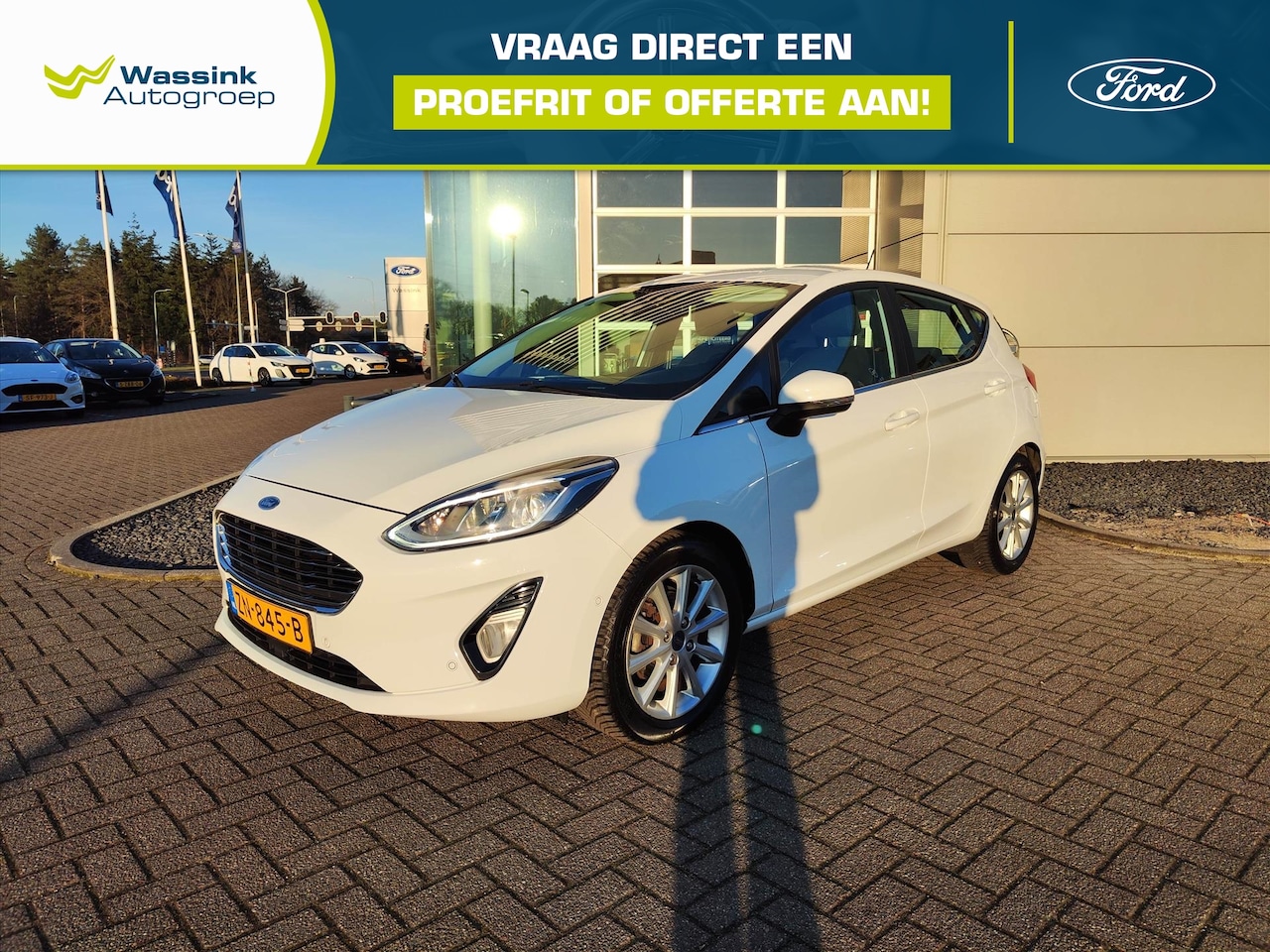 Ford Fiesta - 1.0 EcoBoost 100pk 5dr Titanium | Voorruitverwarming | Adaptive cruise control | Camera | - AutoWereld.nl