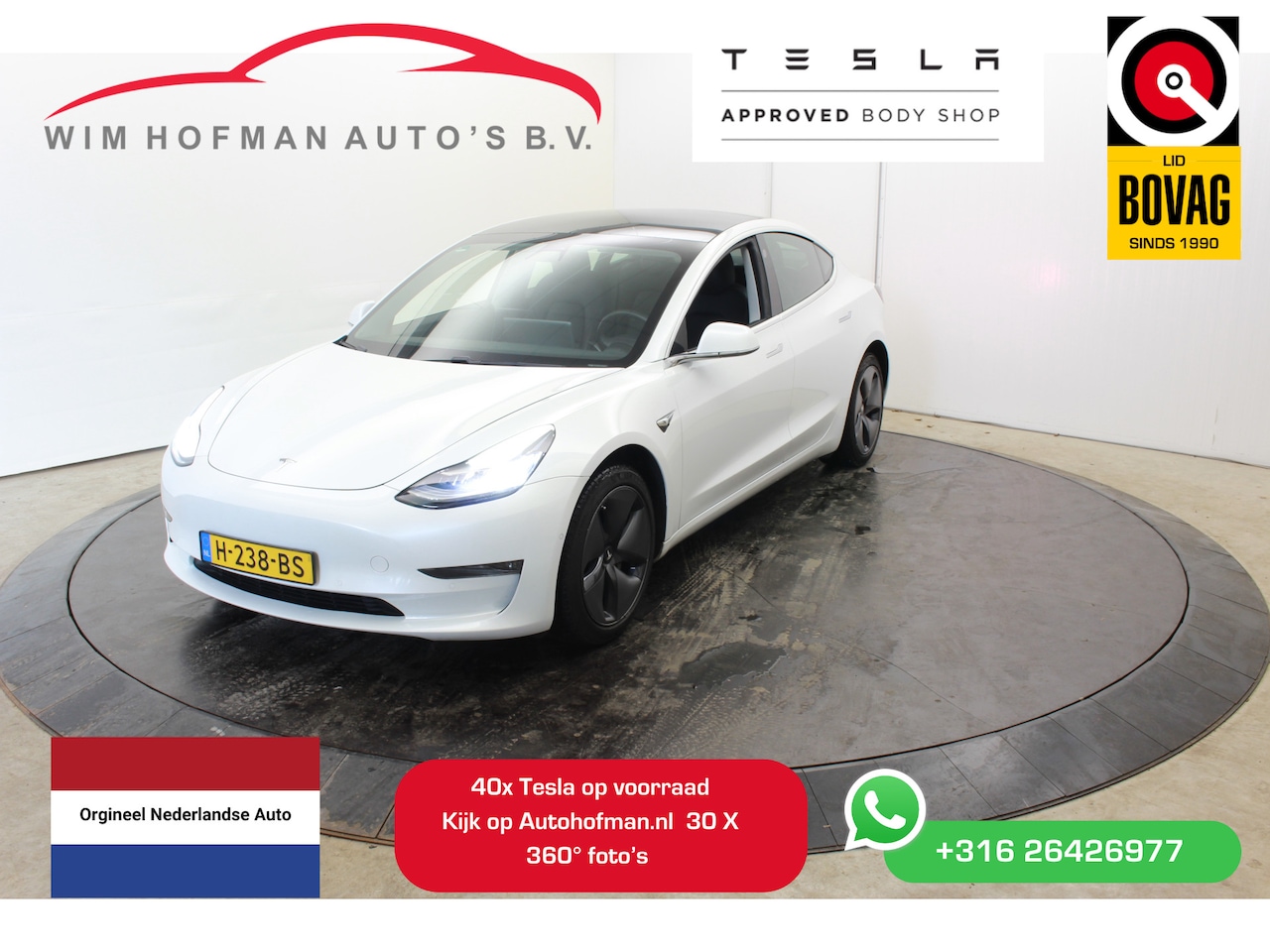 Tesla Model 3 - Long Range RWD Long Range AWD 75 kWh Nieuwstaat Trekhaak Autopilot FSD Comp leder Panodak Camera - AutoWereld.nl