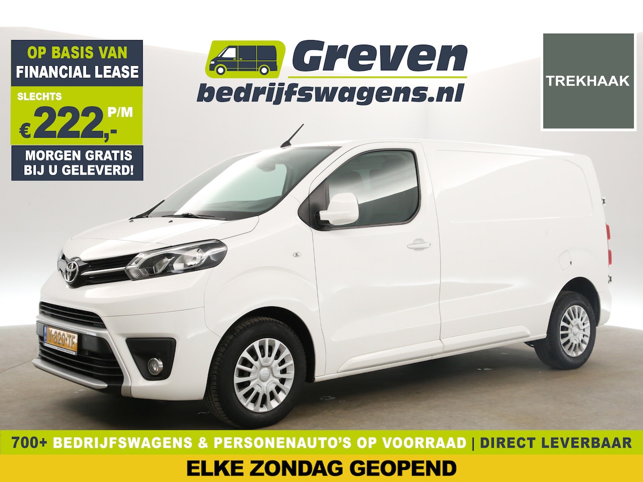 Toyota ProAce Worker - 2.0 D-4D L2H1 Clima Cruise Navigatie Trekhaak Parkeersensoren 3 Persoons - AutoWereld.nl