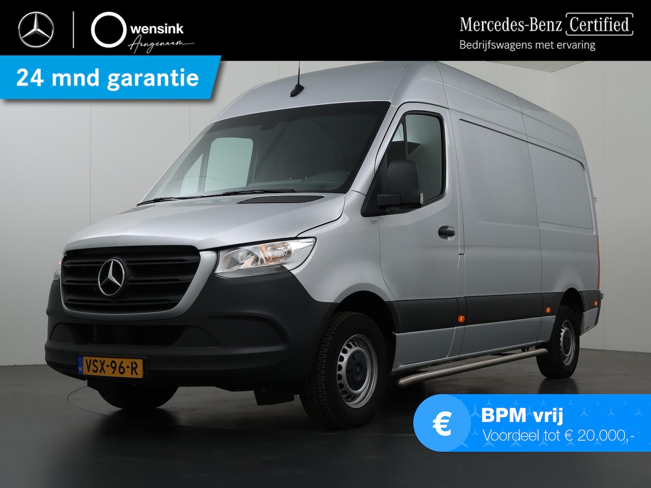 Mercedes-Benz Sprinter - 315 CDI L2 H2 | Aut. | 3500 KG AHW | Parkeercamera | 3-zits | Sidebars | Certified - AutoWereld.nl