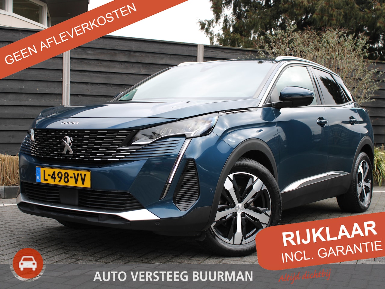 Peugeot 3008 - 1.2 PureTech 130 PK Allure Automaat Navigatie, Achteruitrijcamera, Keyless, Elektrische Ac - AutoWereld.nl