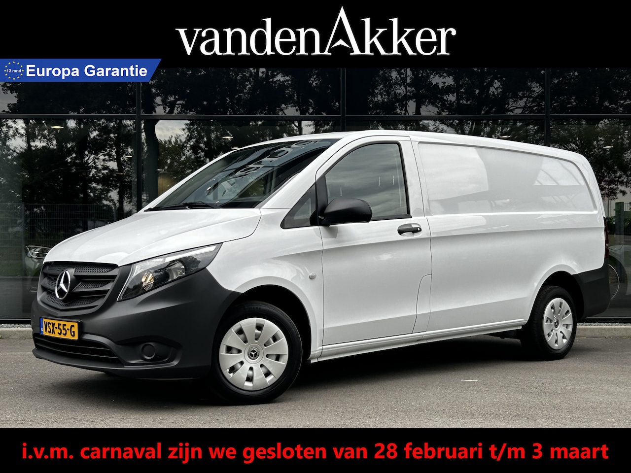 Mercedes-Benz Vito - 110 CDI L2 Lang RWD // Airco // Achterklep // 12 mnd Garantie // 2000kg // Bank // Radio / - AutoWereld.nl