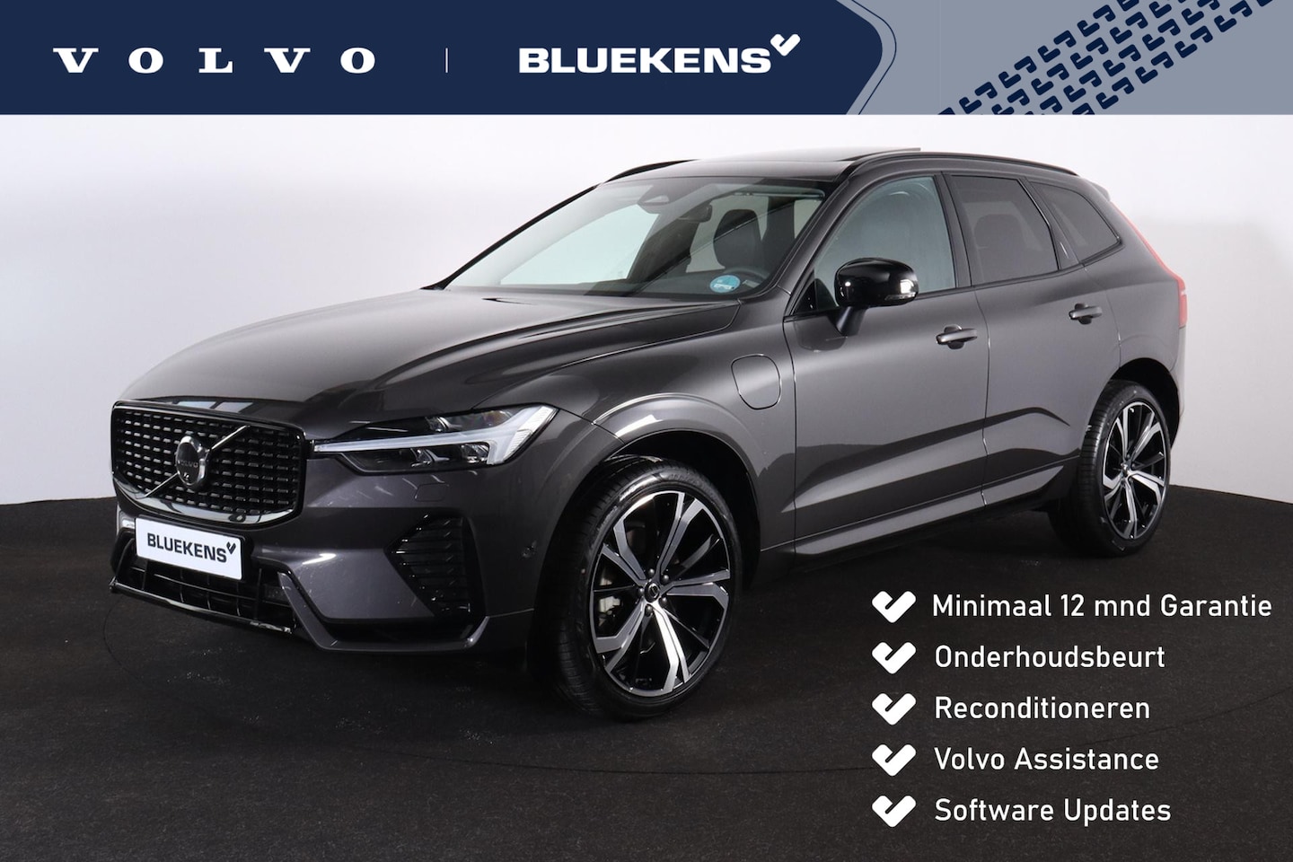 Volvo XC60 - T8 Recharge AWD Ultimate Dark - LONG RANGE - Panorama/schuifdak - IntelliSafe Assist & Sur - AutoWereld.nl