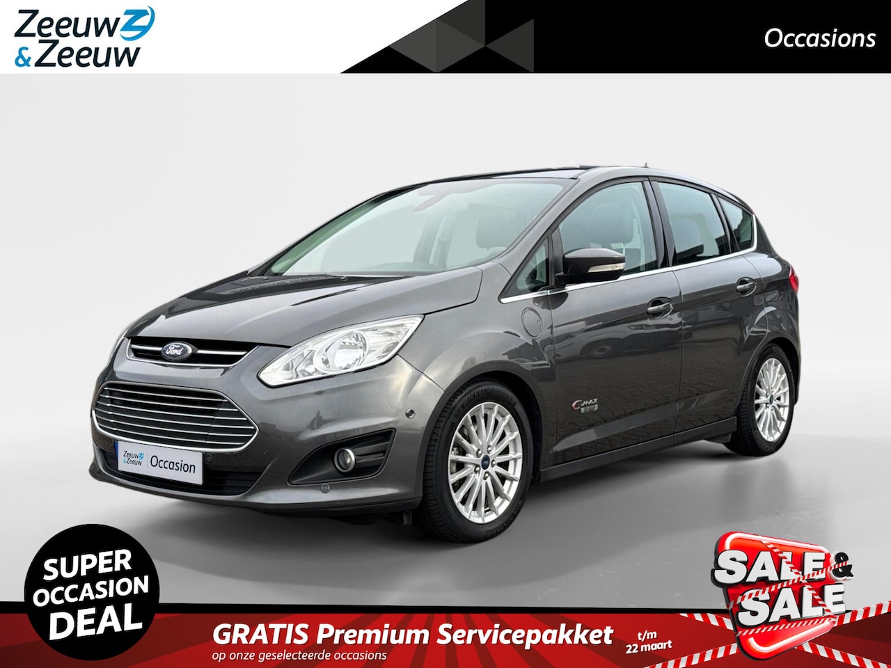 Ford C-Max - 2.0 Plug-in Hybrid Titanium Plus | Panorama dak | Leer | Stoel en Voorruitverwarming | Cam - AutoWereld.nl