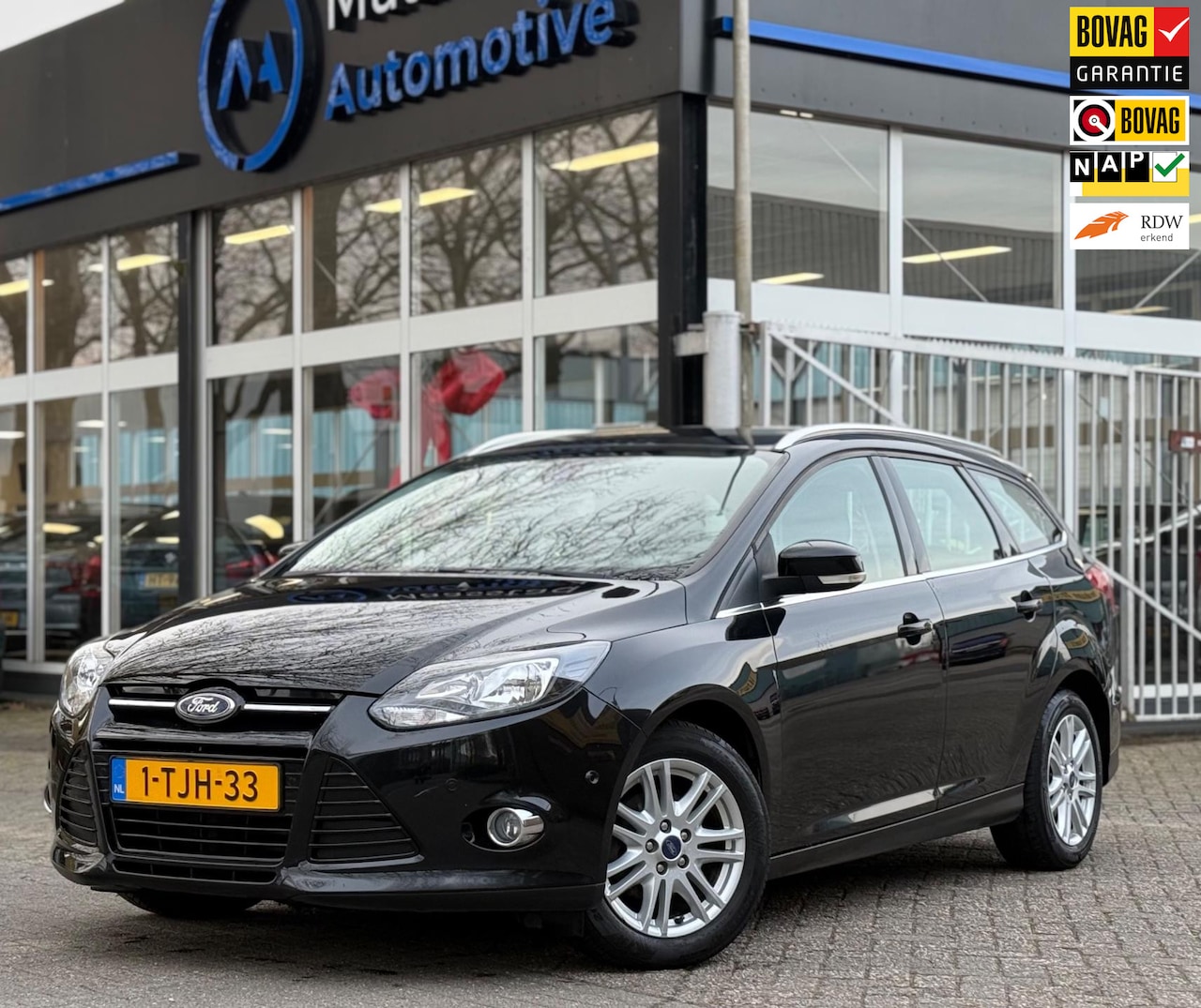 Ford Focus Wagon - 1.0 Navi Cruise Volledig onderhouden Park.sensoren Keyless Trekhaak Voorruitverwarming Nie - AutoWereld.nl