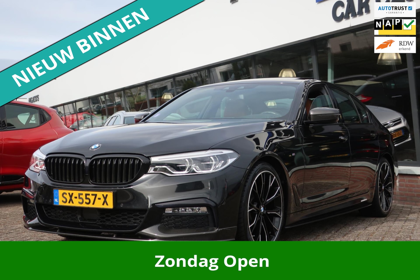 BMW 5-serie - 520i High Executive M-Perfomance 2e EIG_LED_ADAP-CRUIS_HUDUP_CAM_20-INCH. - AutoWereld.nl