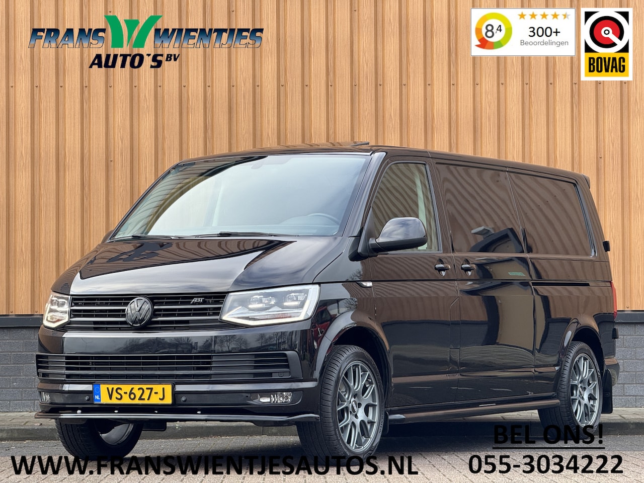 Volkswagen Transporter - 2.0 TDI L2H1 Highline | 3 Persoons! | 2x Schuifdeuren | Automaat | ABT Look | Leder | Came - AutoWereld.nl