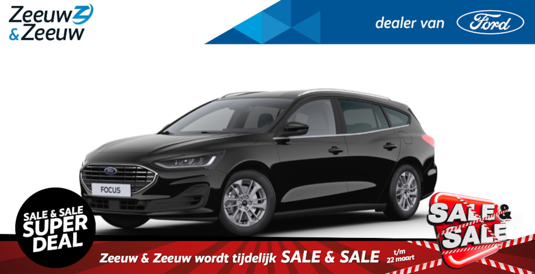 Ford Focus Wagon - 1.0 EcoBoost Hybrid Titanium | Verwachte levertijd 6 weken | Prijs inclusief 3500 euro For - AutoWereld.nl