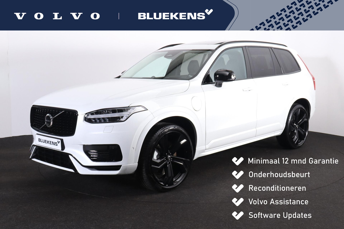 Volvo XC90 - T8 Plug-in hybrid AWD Ultra Dark - LONG RANGE - Luchtvering - Panorama/schuifdak - Intelli - AutoWereld.nl