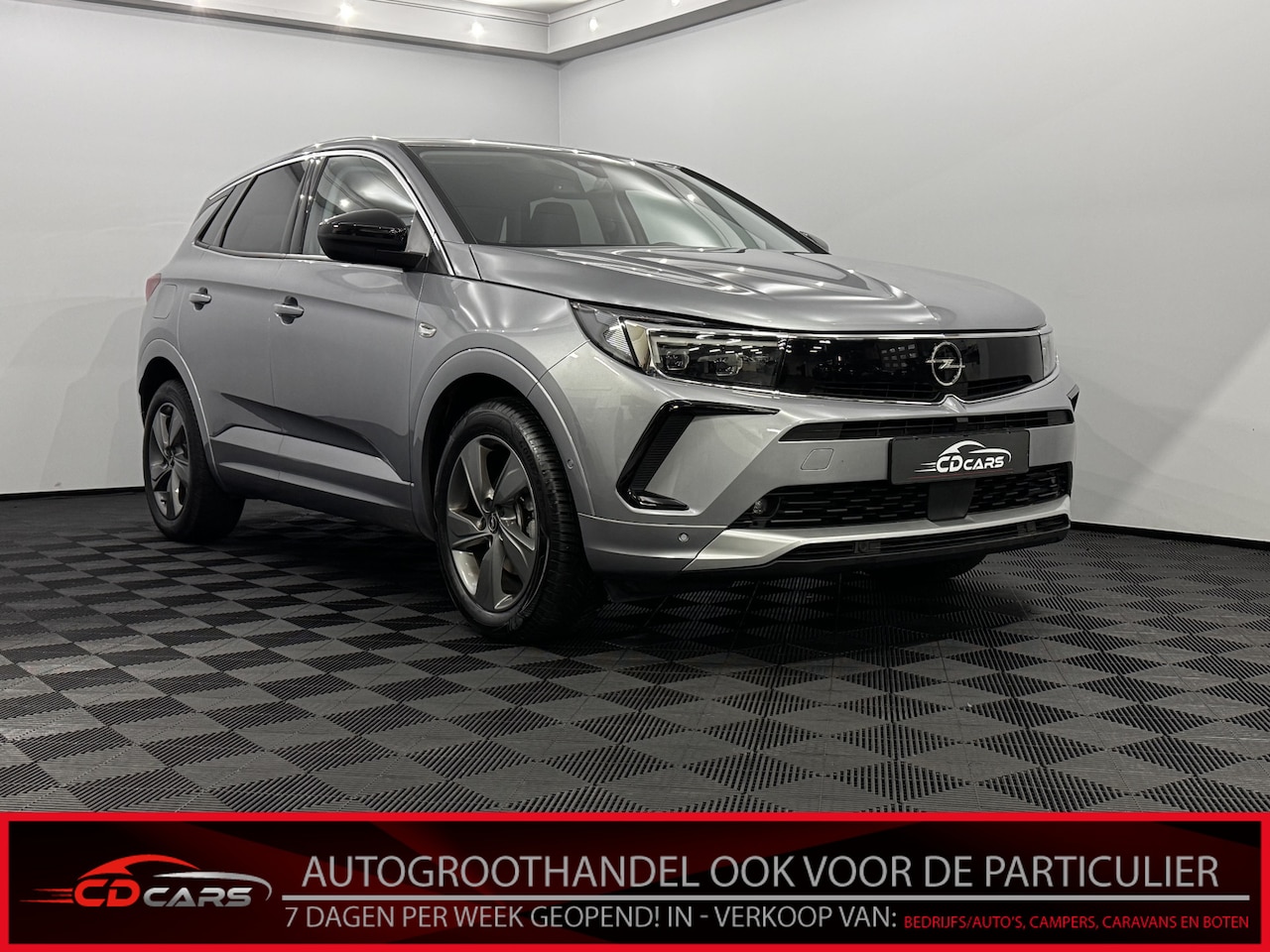 Opel Grandland - 1.2 Turbo GS Line Half leder, Camera, Navi, Virtual desk, Rijstrook correctie, Cruise cont - AutoWereld.nl