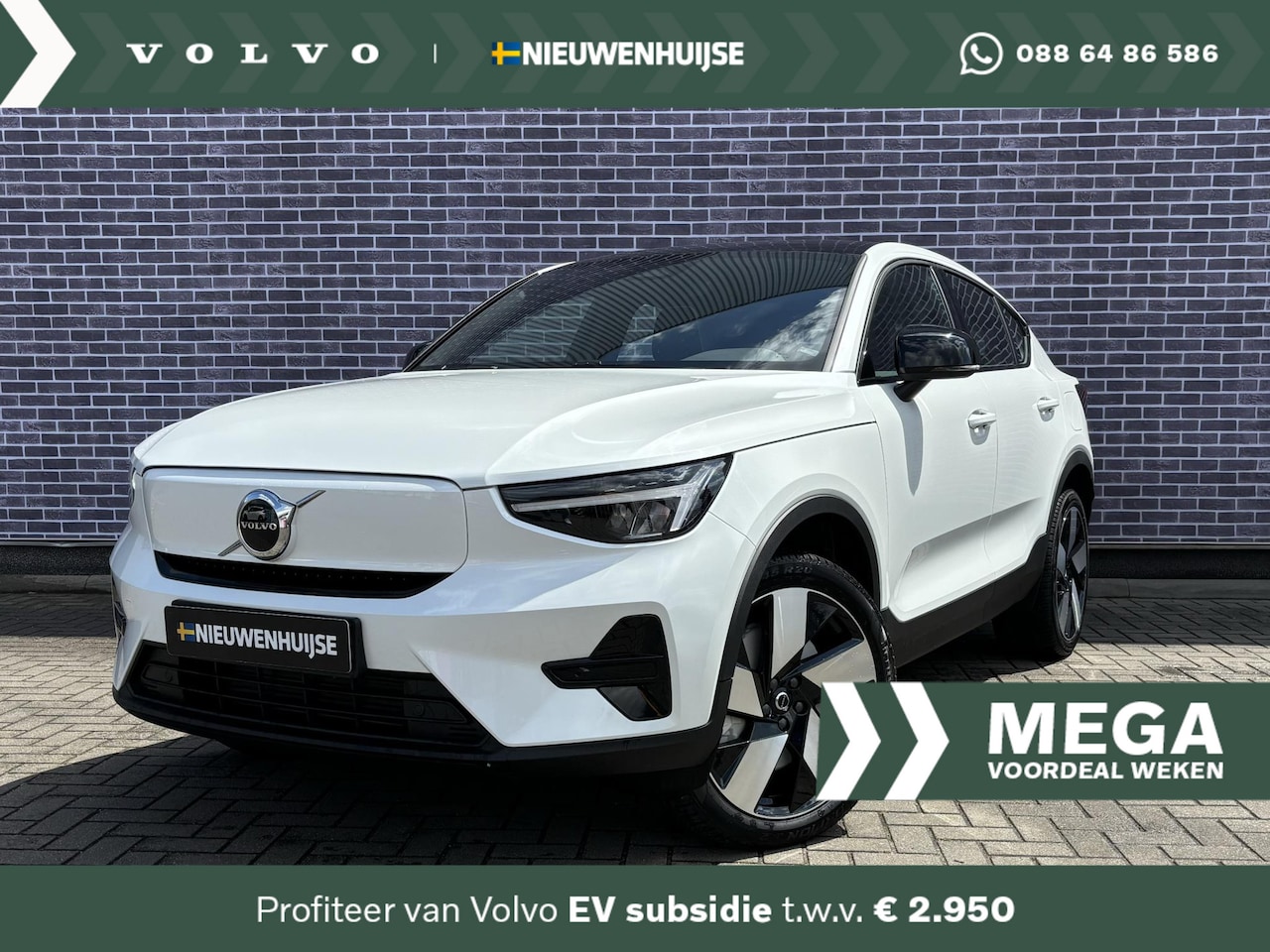 Volvo EC40 - Extended Range Plus | VOORAADKORTING - | 20" LM velgen | Microtech/Nubuck bekleding | Warm - AutoWereld.nl