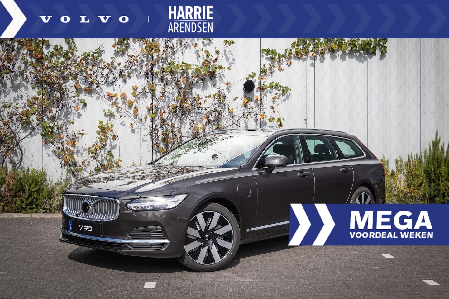 Volvo V90 - Recharge T6 AWD Plus Bright | Adaptieve Cruise Control | Lederen bekleding | Harman Kardon - AutoWereld.nl