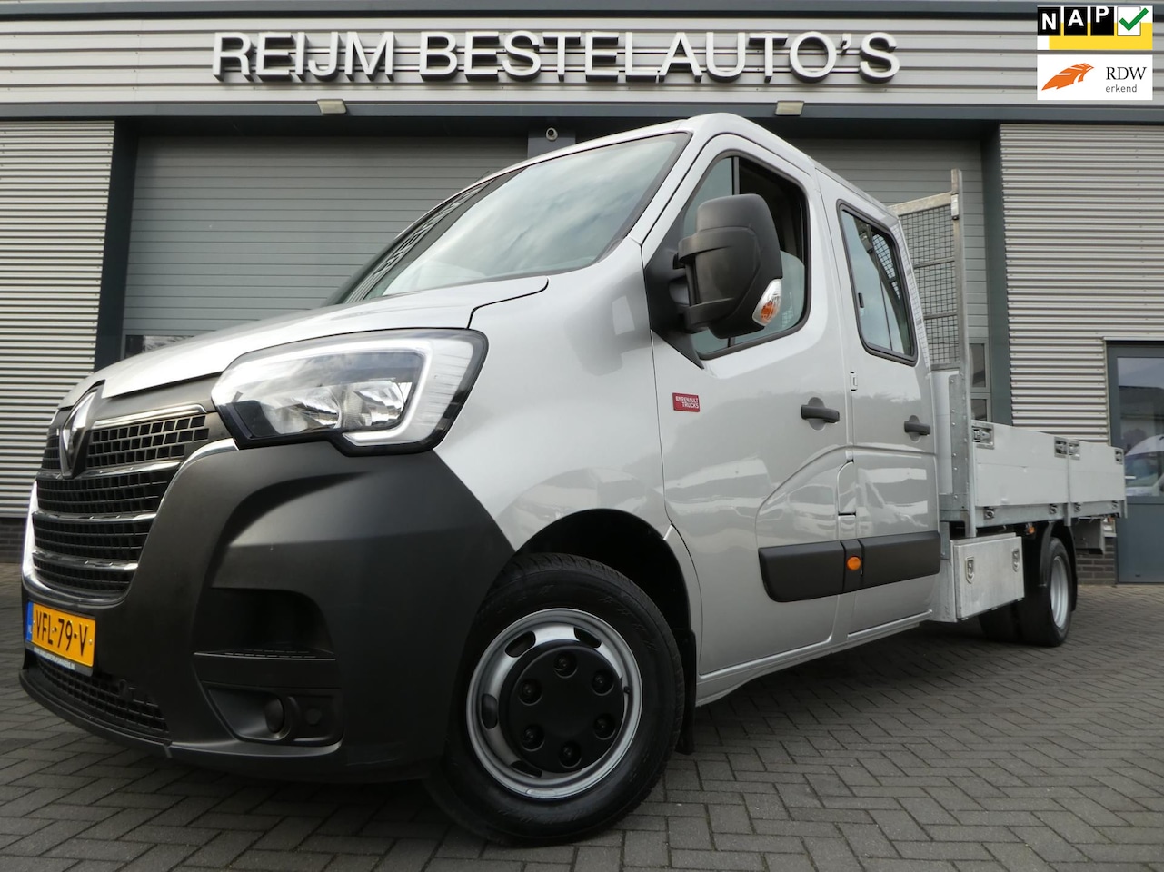 Renault Master - T35 163pk, L3 Open Laadbak, DC, Dubbel Cabine, - AutoWereld.nl