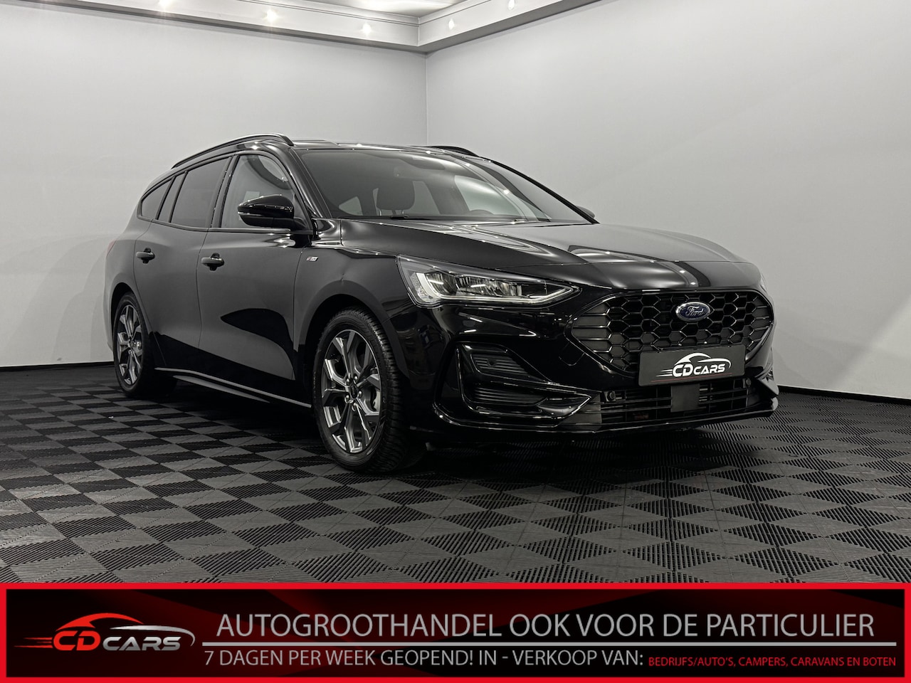 Ford Focus - 1.0 EcoBoost Hybrid ST Line Clima, Camera, Navi, Virtual desk, Keyless start, Winterpakket - AutoWereld.nl