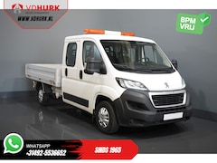 Peugeot Boxer - 2.0 HDI 163 pk DC Dubbel Cabine Pick Up/ Open Laadbak/7 Pers./ 3.0t Trekverm./300x220/ Air