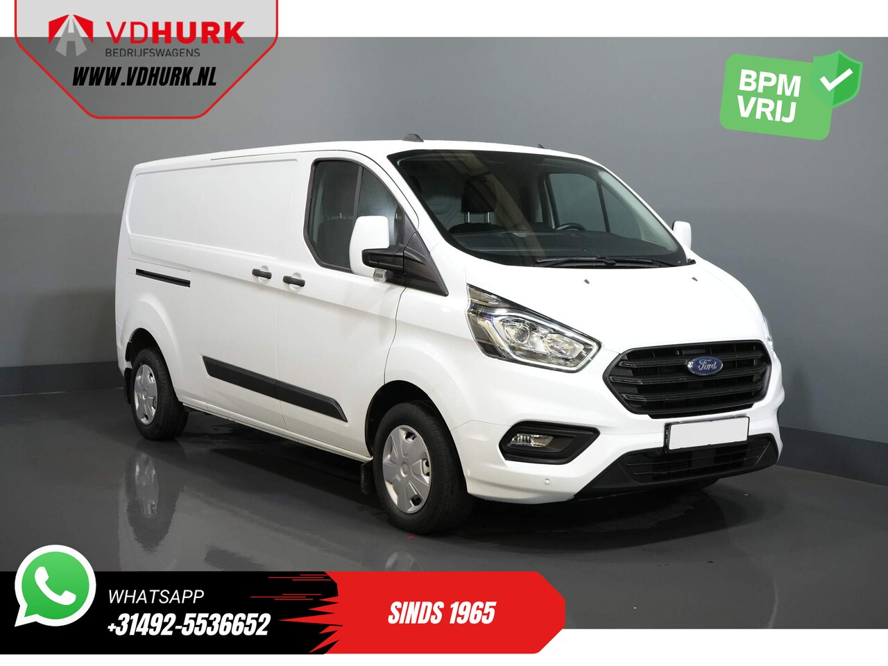 Ford Transit Custom - 2.0 TDCI 130 pk L2 2.8t Trekverm./ Voorruit verw./ Cruise/ PDC V+A/ DAB - AutoWereld.nl