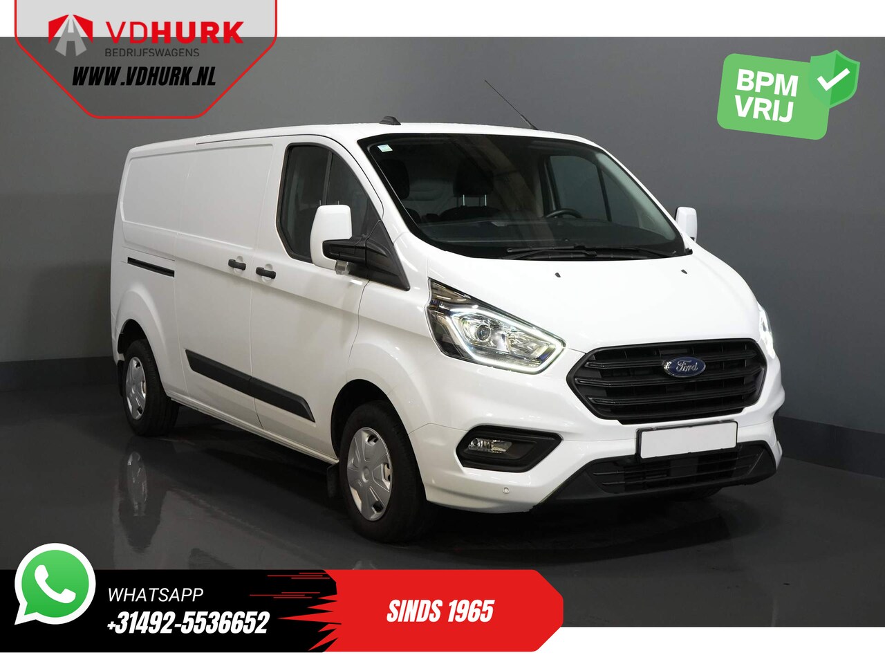 Ford Transit Custom - 2.0 TDCI 130 pk L2 2.8t Trekverm./ Voorruit verw./ Cruise/ PDC V+A/ DAB - AutoWereld.nl