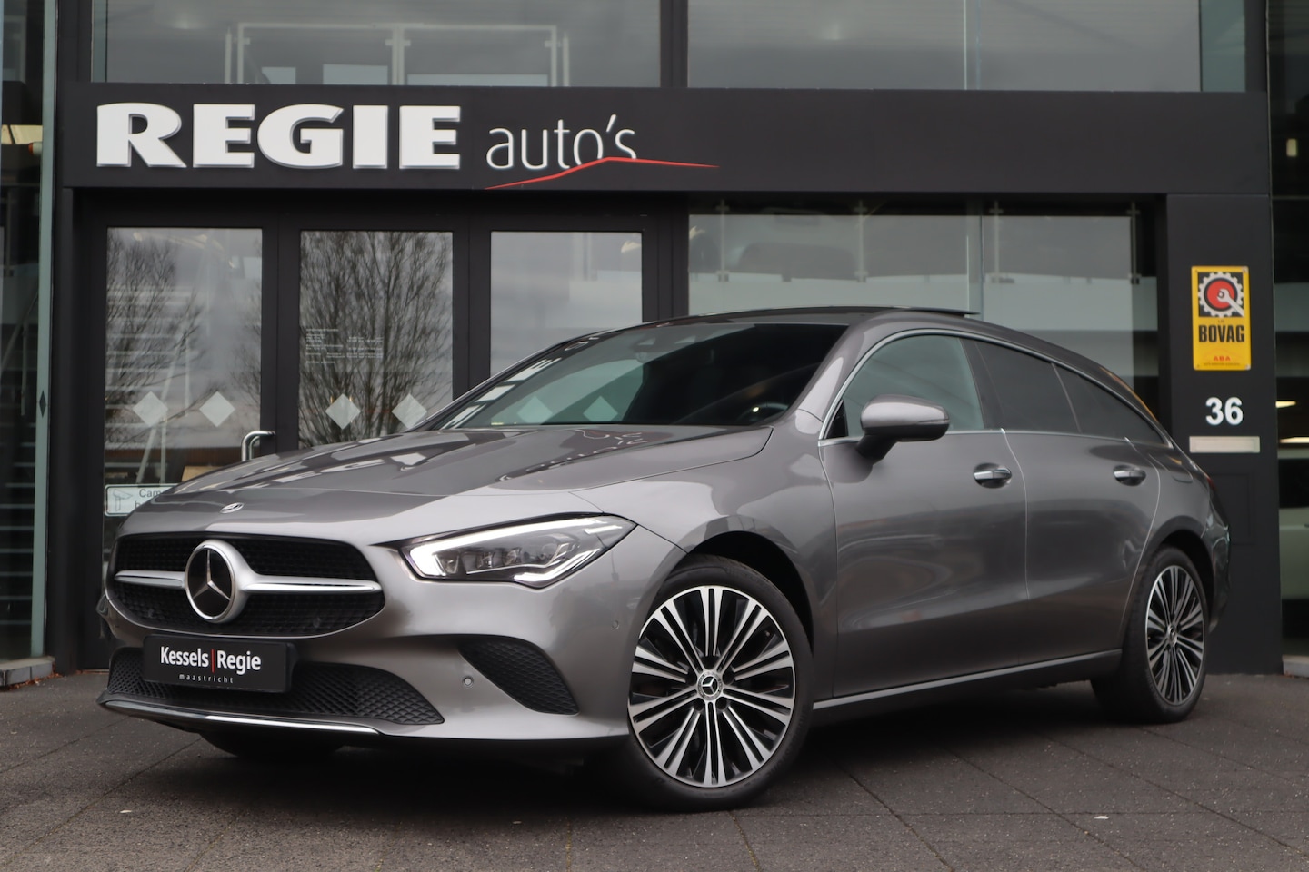 Mercedes-Benz CLA-klasse Shooting Brake - 250 e Progressive Pano Distr Leer Stoelventilatie Navi Led Camera - AutoWereld.nl