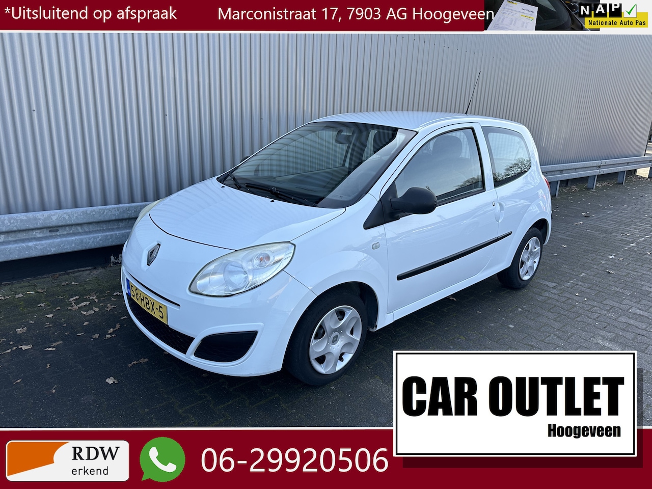 Renault Twingo - 1.2 Authentique 85Dkm NAP Airco Nw APK --Inruil Mogelijk-- - AutoWereld.nl