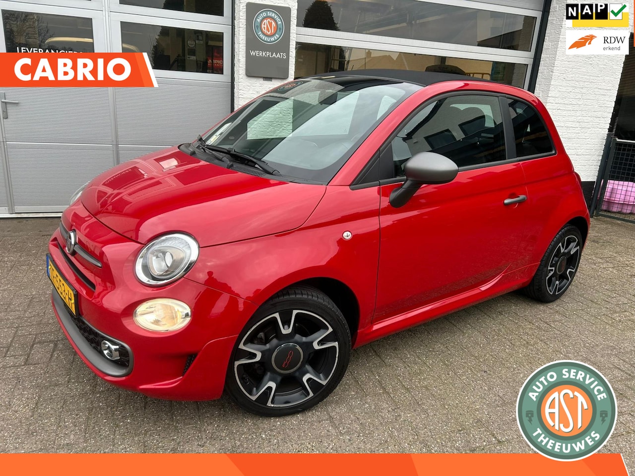 Fiat 500 C - 1.2 SPORT|CABRIO|CARPLAY|PDC - AutoWereld.nl