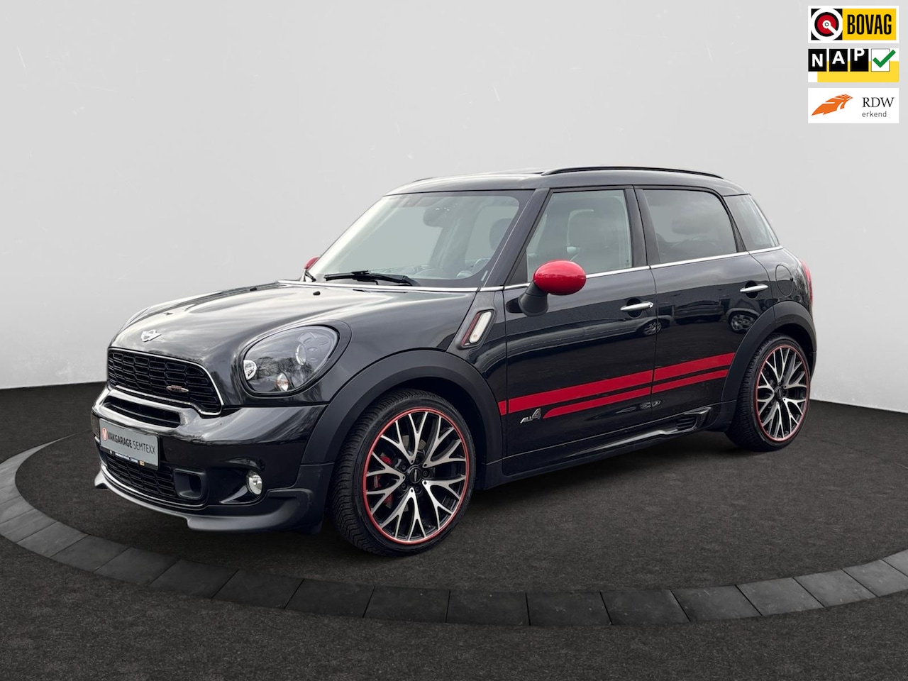 MINI Countryman - Mini 1.6 John Cooper Works ALL4 Chili | Automaat | Leder | Cruise | Clima | Navi | PDC Ach - AutoWereld.nl