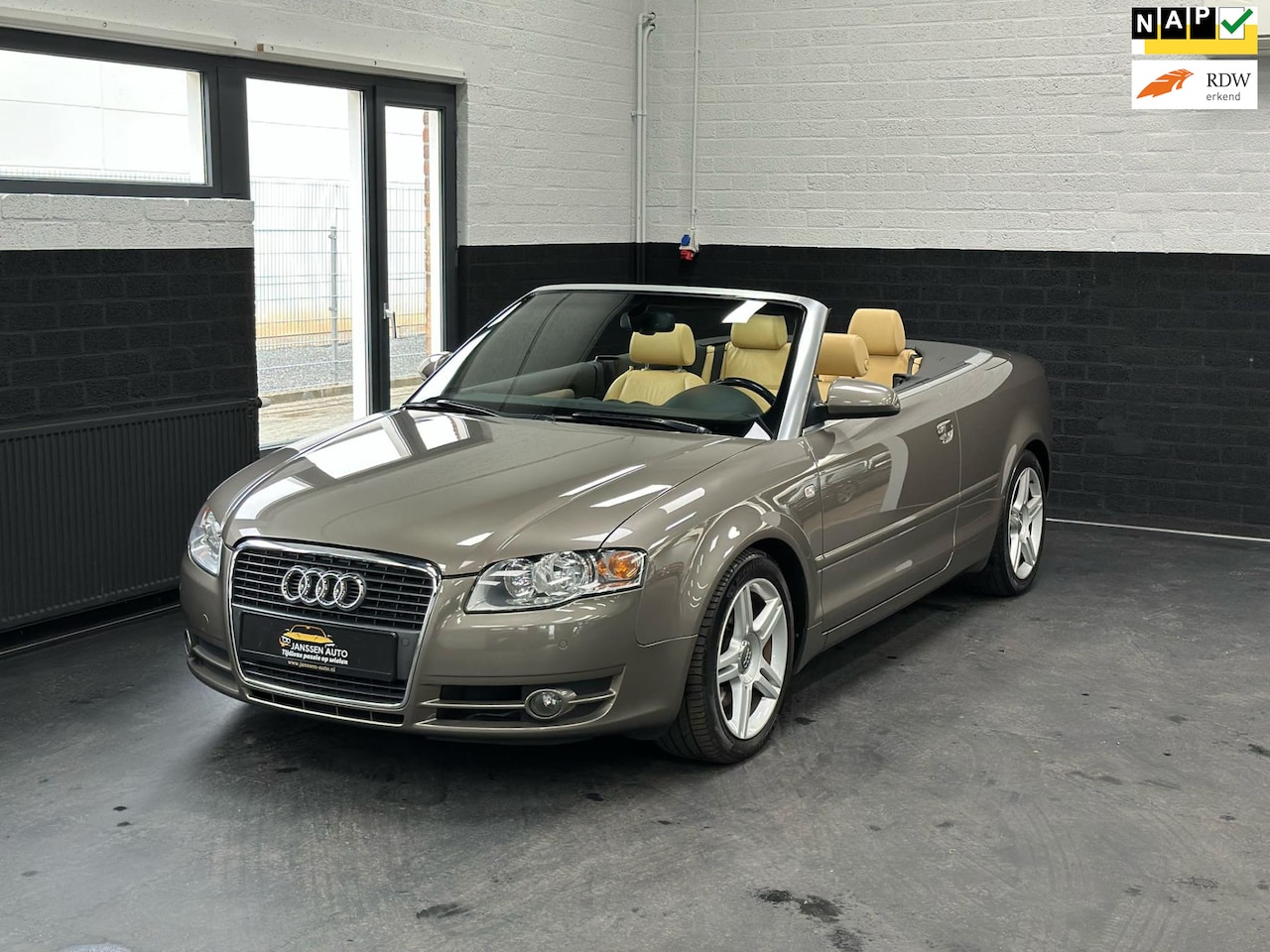 Audi A4 Cabriolet - 1.8 Turbo Exclusive 1.8 Turbo Exclusive, Automaat, Leder, Navi, unieke samenstelling, lage km, Stnad - AutoWereld.nl