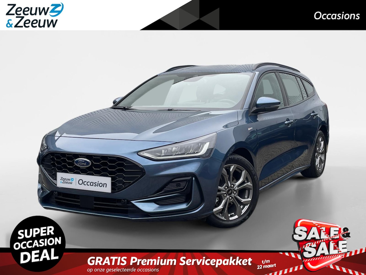 Ford Focus Wagon - 1.0 EcoBoost Hybrid ST-Line Automaat 1e Eigenaar | Achteruitrijcamera | Apple / Android Ca - AutoWereld.nl