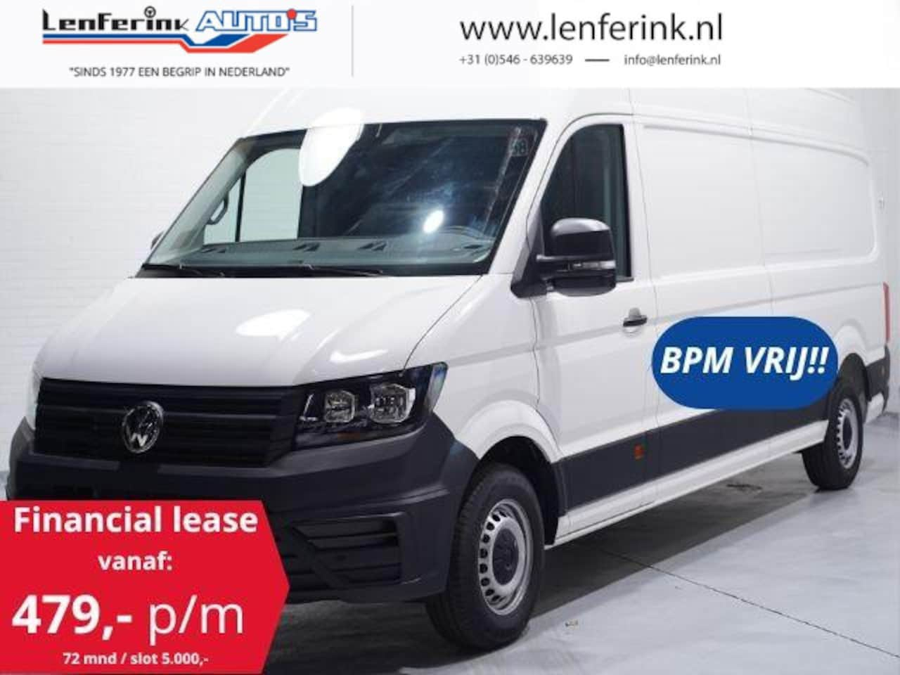 Volkswagen Crafter - 2.0 TDI 140 pk L4H3 DSG Automaat Airco, PDC V+A Cruise Control, Bluetooth, 3-Zits, Nieuw - AutoWereld.nl